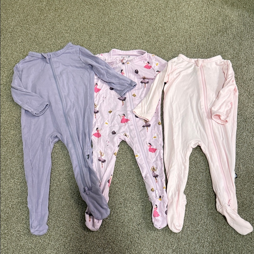 3 Kyte Baby Zippered Footie Pajamas